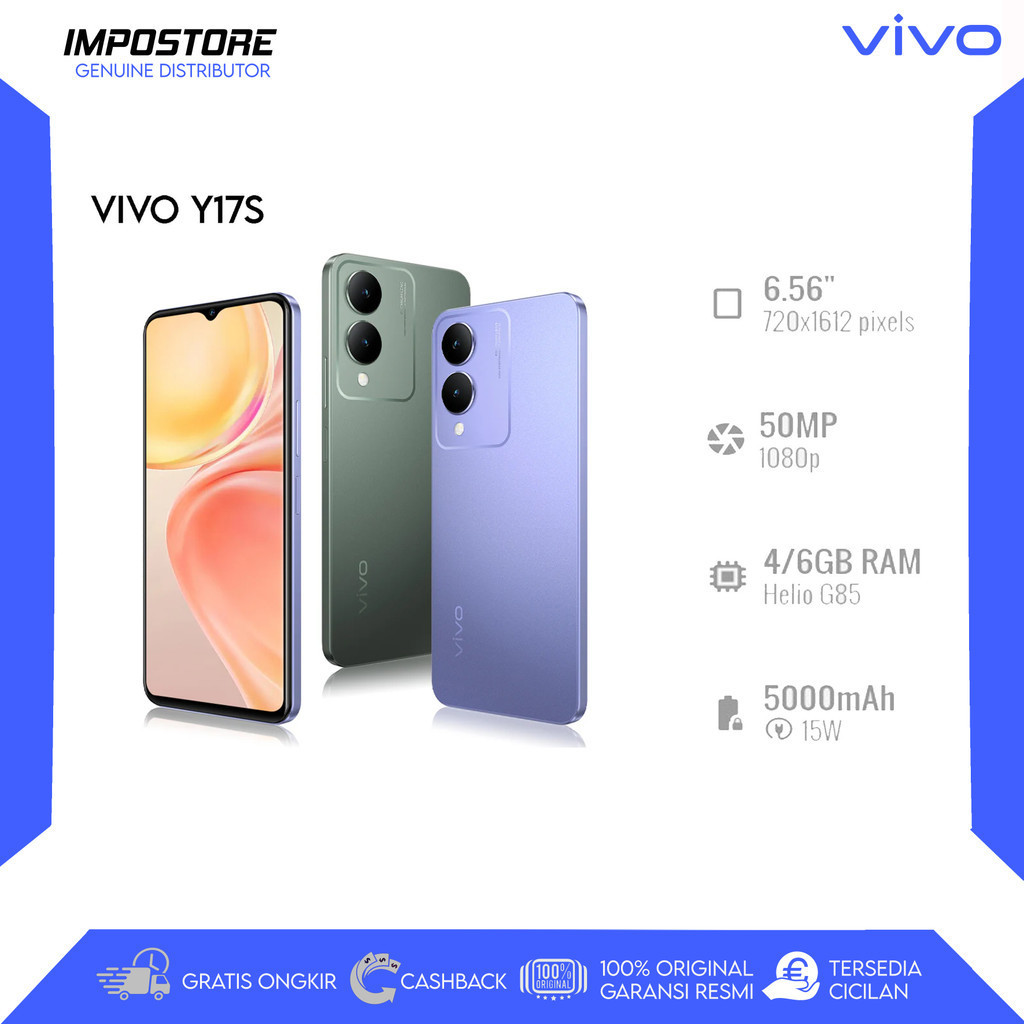 VIVO Y17S - 4/128 GB - HELIO G85 - REPACK