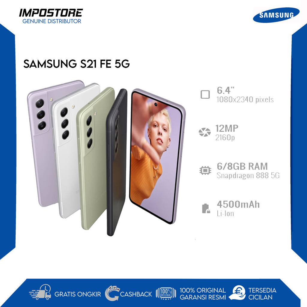 SAMSUNG S21 FE - 8/256 GB - SNAPDRAGON 888