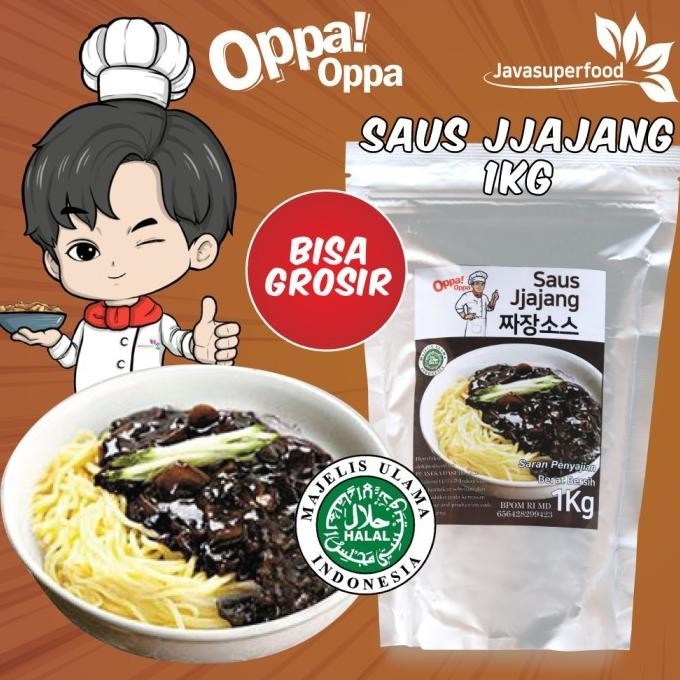 Saus Jjajang Halal Pasta Kedelai Hitam 1Kg Saus Jajangmyeon OppaOppa