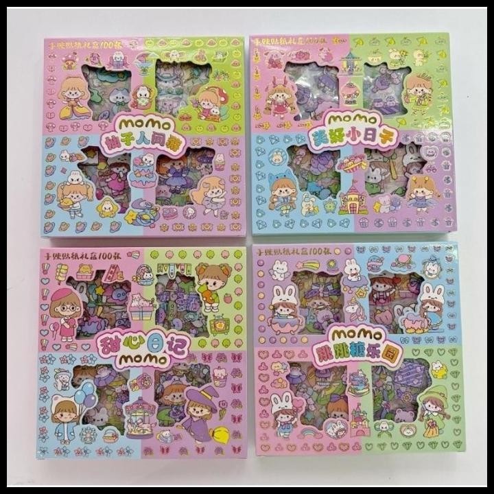 

TERMURAH STICKER MOMO RAINBOW MIX 4 WARNA ISI 100 LEMBAR PER BOX ORIGINAL SENMU !!!!!!!