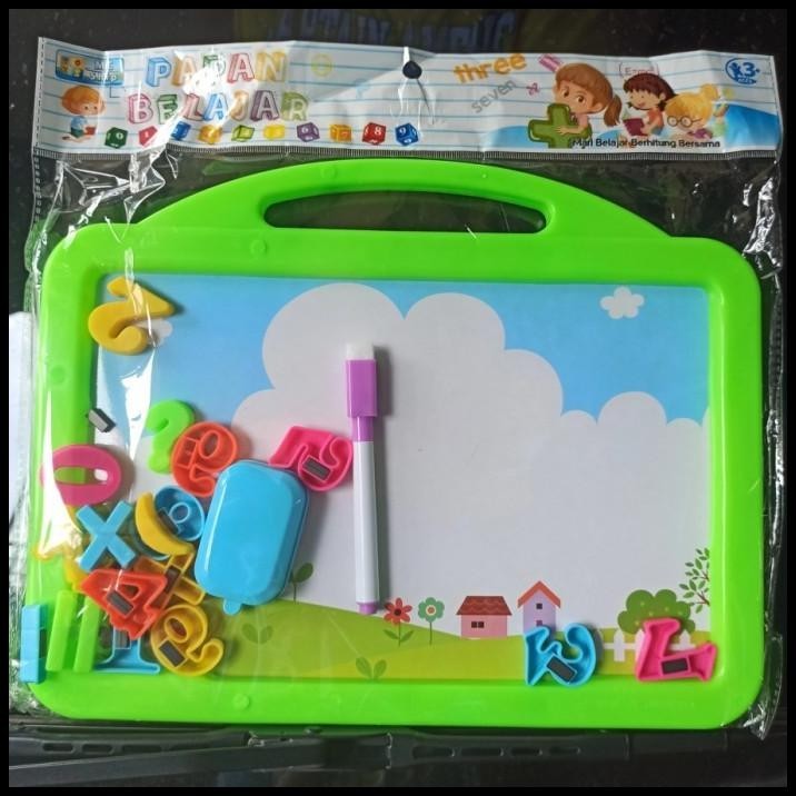 

TERBARU MAGNETIC WHITEBOARD LEARNING PAPAN TULIS MAGNET MAINAN EDUKASI ANAK