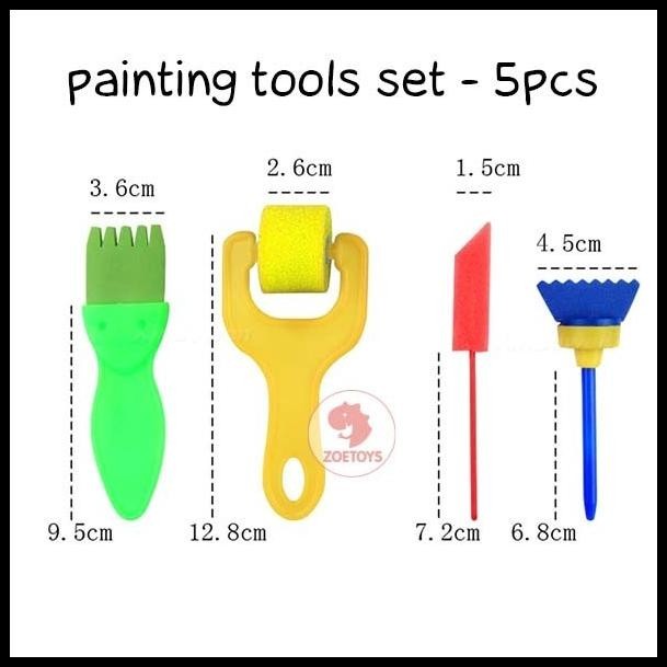 

DISKON SHUKAKU PAINTING TOOLS SET - 5PCS | MIX ROLLER DOTTIE | ART CRAFTS TOO
