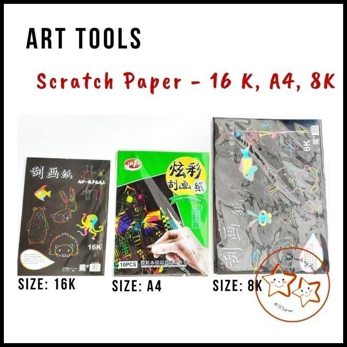 

HOT DEAL GROSIR KERTAS KALIGRAFI PELANGI - SCRATCH PAPER A4 !!!!!!