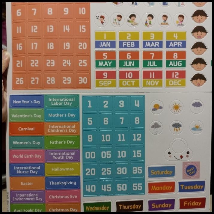 

TERBARU KALENDER ANAK BELAJAR WAKTU JAM CUACA MUSIM MOOD HARI BULAN HARI RAYA !!