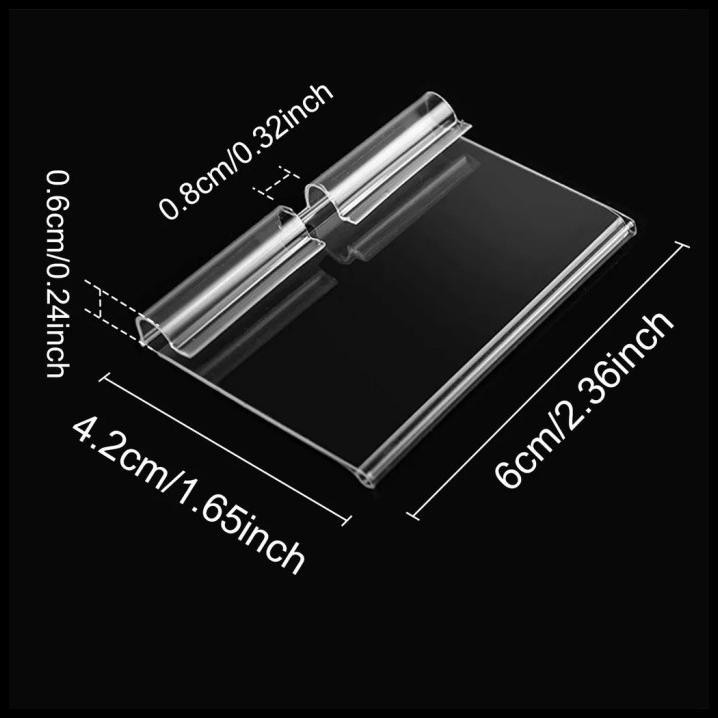 

DISKON TERMURAH 30PCS LABEL HARGA MIKA PRICE TAG HOLDER PVC !!!!