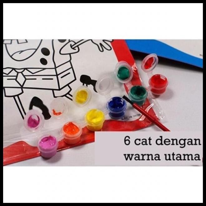 

BEST DEAL DIY SET ANAK MEWARNAI CAT AIR WATER COLOR EDUKASI ANAK( 1 SET) !!!!!!