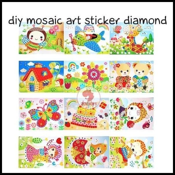 

DISKON SHUKAKU 2IN1 DIY MOSAIC ART STICKER DIAMOND BIG AND PAINTING !!!!!!!