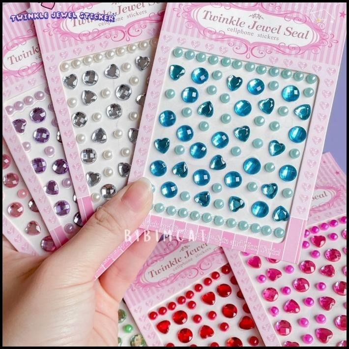 

BEST DEAL TWINKLE STICKER JEWEL TIMBUL / STIKER HP MUTIARA