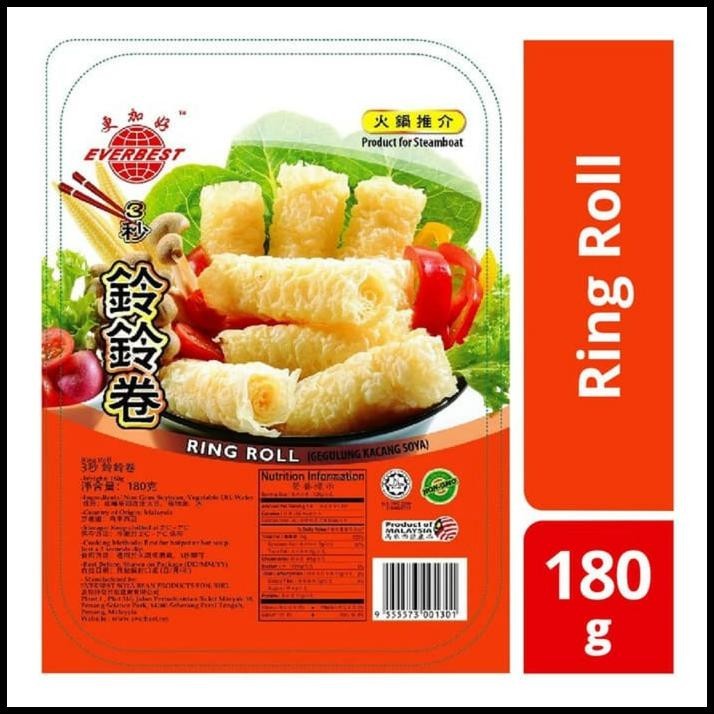 

TERMURAH EVERBEST RINGROLL / KULIT TAHU GULUNG STEAMBOAT HOTPOT RING ROLL IMPOR !!!!!!