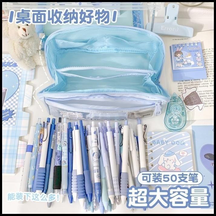 

HOT DEAL TEMPAT ALAT TULIS KOTAK PENSIL AESTHETIC TAS PENA TEMPAT PENSIL BESAR !