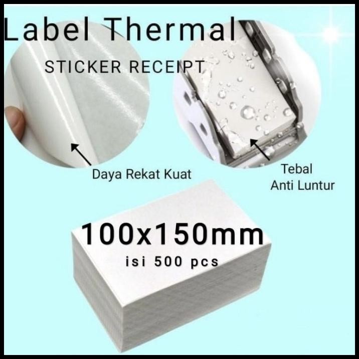 

DISKON KERTAS TERMAL LABEL LIPAT BARCODE 100X150 A6 ISI 500 LEMBAR TERMURAH !!