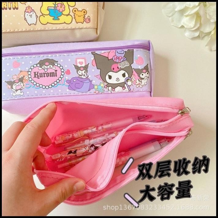 

DISKON KOREA STYLE BIG PENCIL BOX ORGANIZER BAG KOTAK PENSIL KARTUN LUCU !!