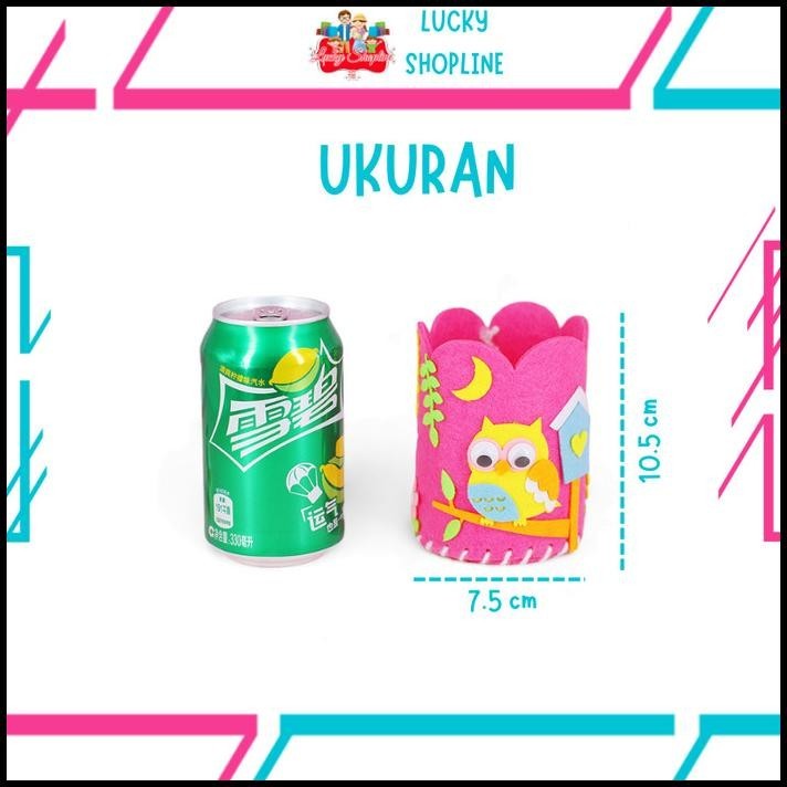 

HOT DEAL DIY TEMPAT PENSIL FLANEL / DIY PENCIL HOLDER, MAINAN EDUKASI ANAK