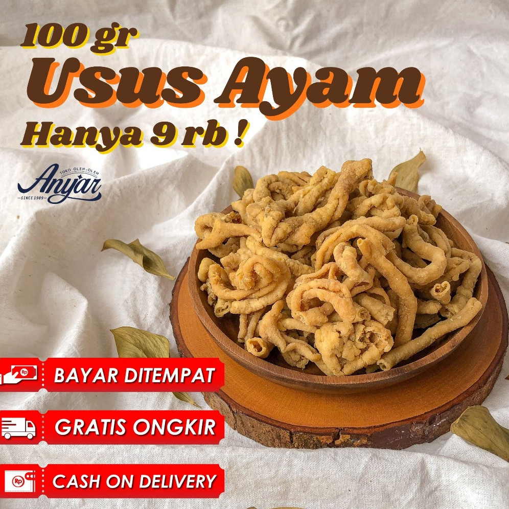 

Keripik Usus Ayam Krispi Renyah @100gr (NEW)