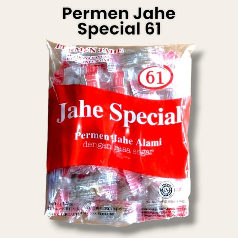 

Permen Jahe Special 61 / Permen Jahe Jadul cap 61 Special Murah @125gr