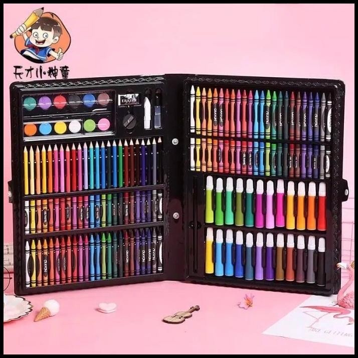 

GRATIS ONGKIR PENSIL WARNA 168 PCS SUPER MEGA ART SET ANAK-ANAK/ALAT LUKIS ANAK !!!!!!!