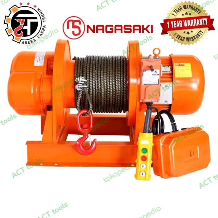 ELECTRIC WINCH 2 TON 100 METER 380V NAGASAKI