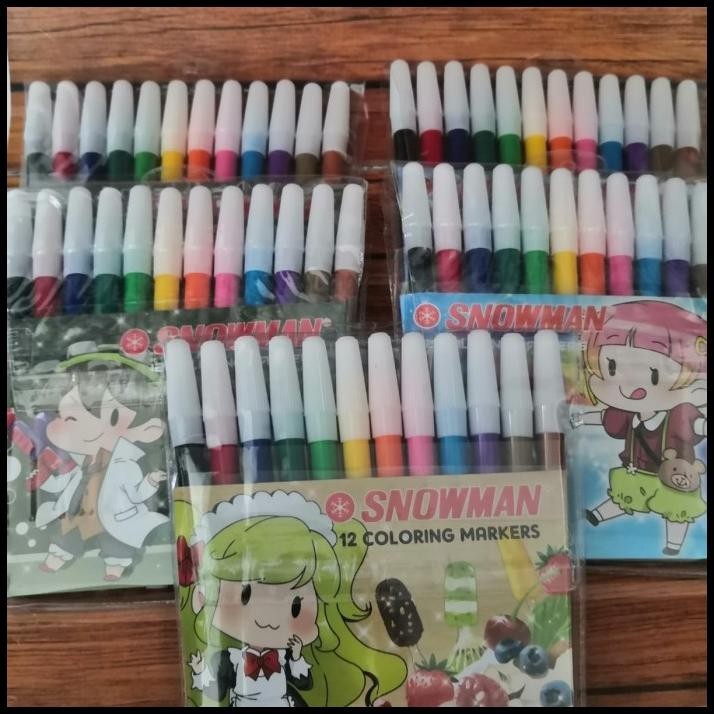 

DISKON SPIDOL 12 WARNA SNOWMAN PW-12A !!!