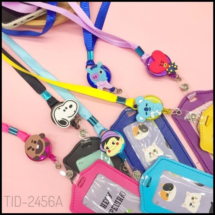 

BEST DEAL NAME TAG KULIT ID CARD HOLDER KALUNG NAMA ID CARD KULIT WARNA TALI