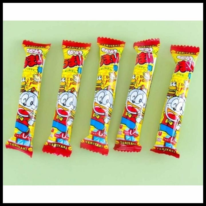 

Umaibo Japan / Umai Bar Teriyaki Burger Isi 5 Pcs