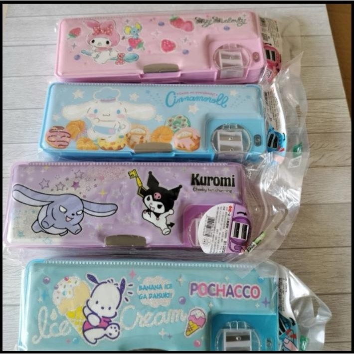 

DISKON KAWAII SANRIO DOUBLE LAYER PENCIL CASE BOX KOTAK PENSIL 2 TINGKAT !!!!!!