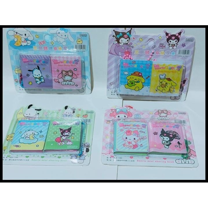

DISKON 2PC MEMO GANTUNGAN SANRIO LUCU ISI 2 PCS BUKU KECIL MINI SANRIO KUROMI !!!!