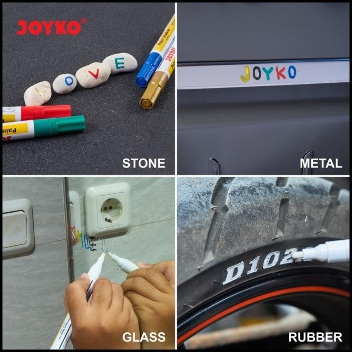 

TERBARU PAINT MARKER SPIDOL CAT PERMANEN JOYKO PTM-43 GOLD ROUND TIP !!!!
