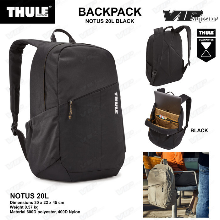 THULE backpack NOTUS 20L tas laptop ransel camping outdoor original