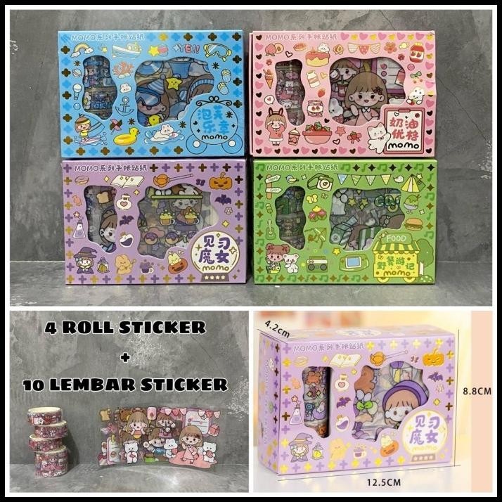 

TERBARU STICKER MOMO CUTE ROLL SET 2D WATERPROOF STIKER 2D VIRAL PER BOX/WARNA !!!!!!!