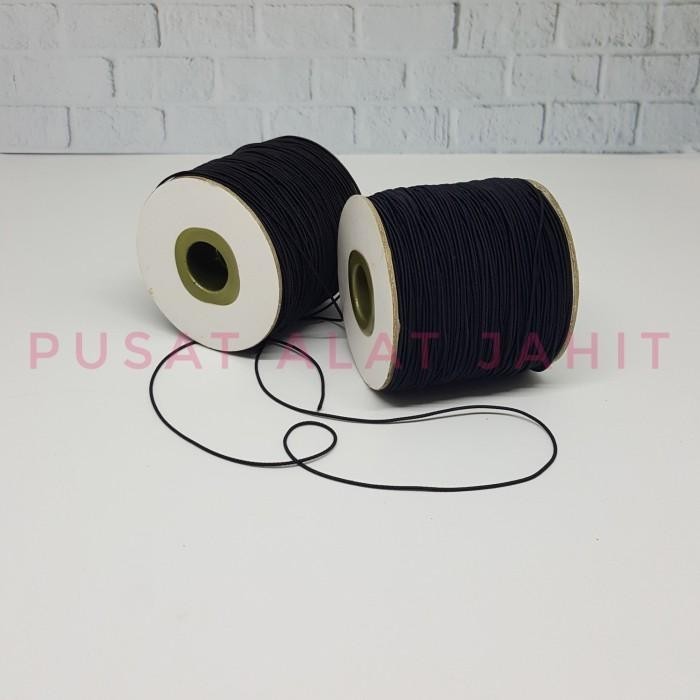 

Tali Karet Elastis Bulat 1Mm Per Roll Premium Tali Masker Elastic