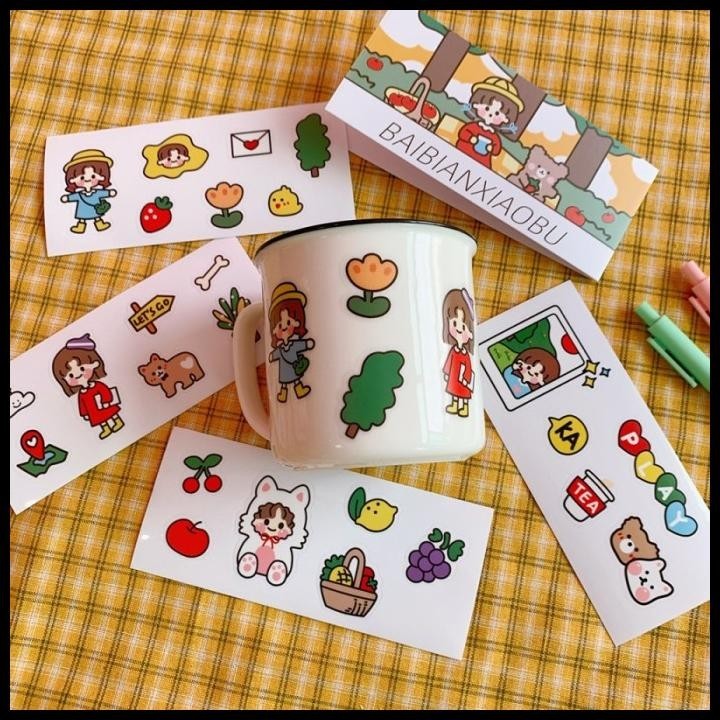 

TERBARU STIKER DECO STIKER PLASTIK BOTOL MINUM MAP FILE DIARY JURNAL PE