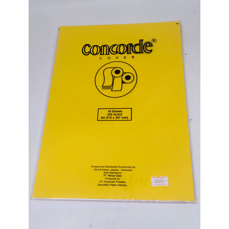 

Concorde Cover A4 G. Yellow 80239