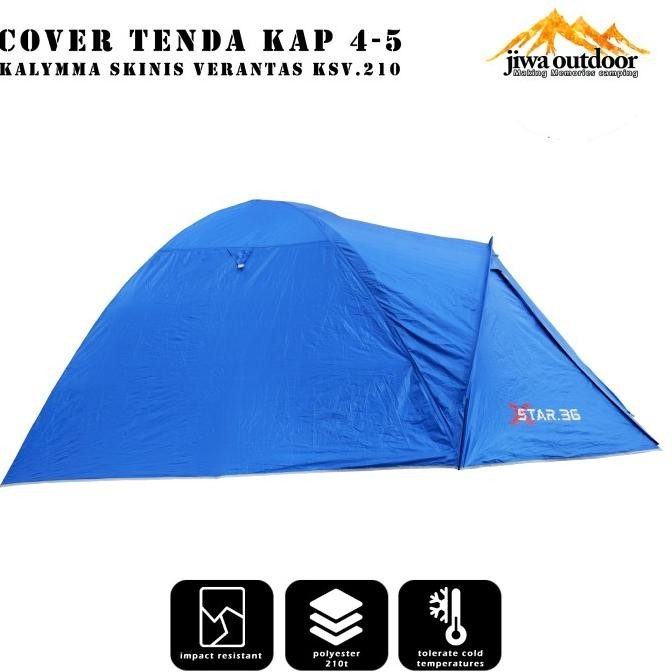 cover tenda teras camping layer tenda 4-5 person outer pelindung wp