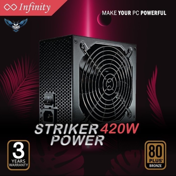 Terbaru Power Supply Infinity 400Watt - Psu Infinity 400W Bronze - Psu 400Watt Promo Terlaris