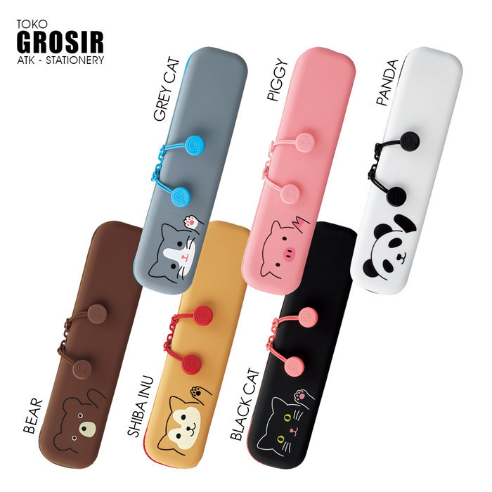 

Andma LIHIT LAB Slim Zipper Pouch Tempat Pensil Lucu A-7717