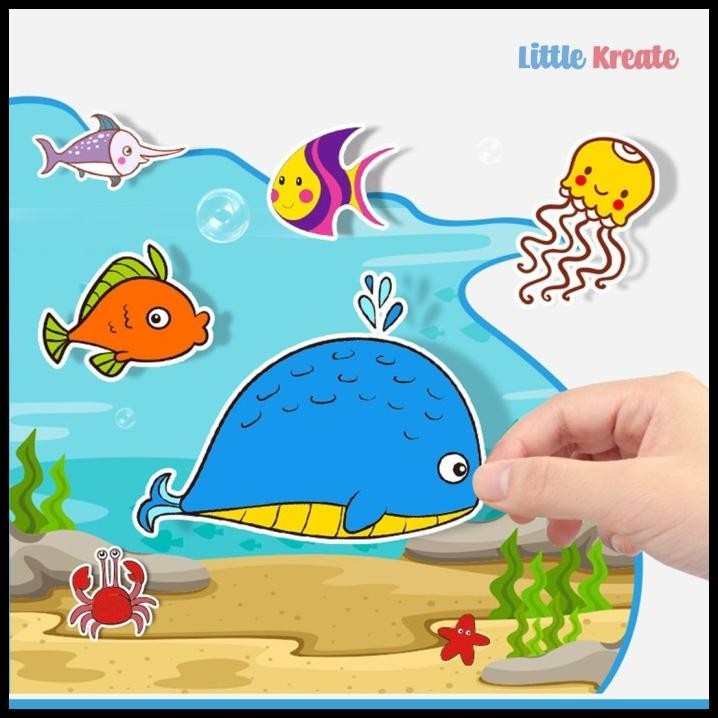 

HOT DEAL LITTLE KREATE - MAINAN EDUKASI - REUSABLE STICKER / BUKU STIKER