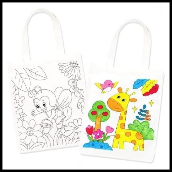 

GRATIS ONGKIR [KT] DIY MEWARNAI TAS KANVAS PAINTING CANVAS BAG / DIY MEWARNAI TAS !!!!