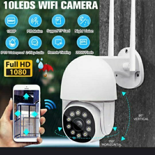 Cctv Wifi Out Door (Ptz Security) Camera Ip Speed Dome V380 1080P