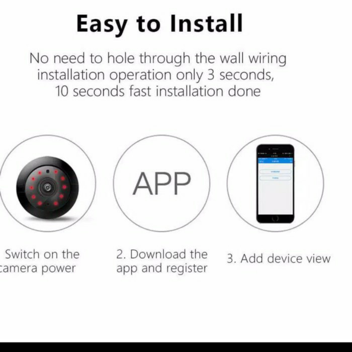 Ip Camera Cctv V380 Mini Wifi Spy Kamera Ip Hd 960P Wireles Hidden