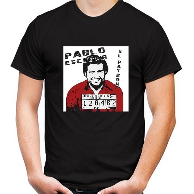 Kaos T Shirt Pria Pablo Escobar Narco