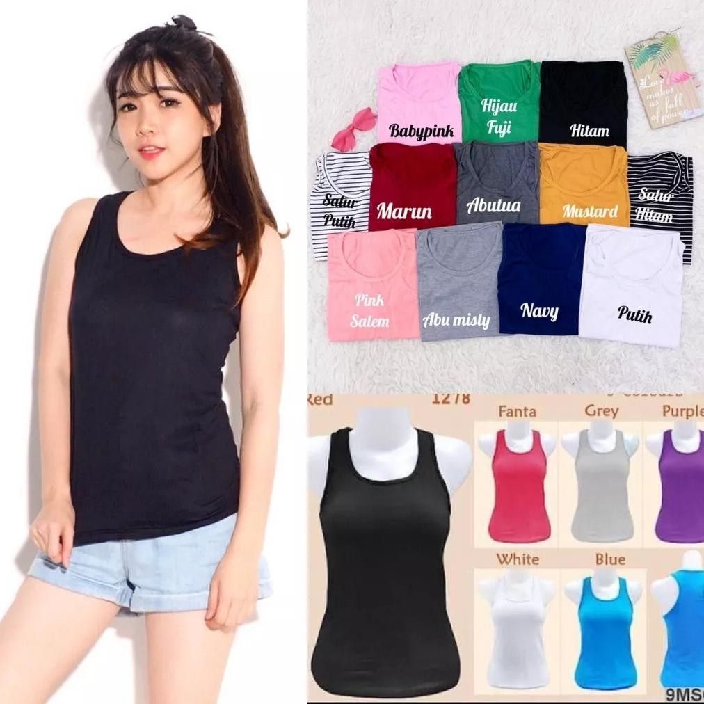 Tanktop Sport Tali Lebar