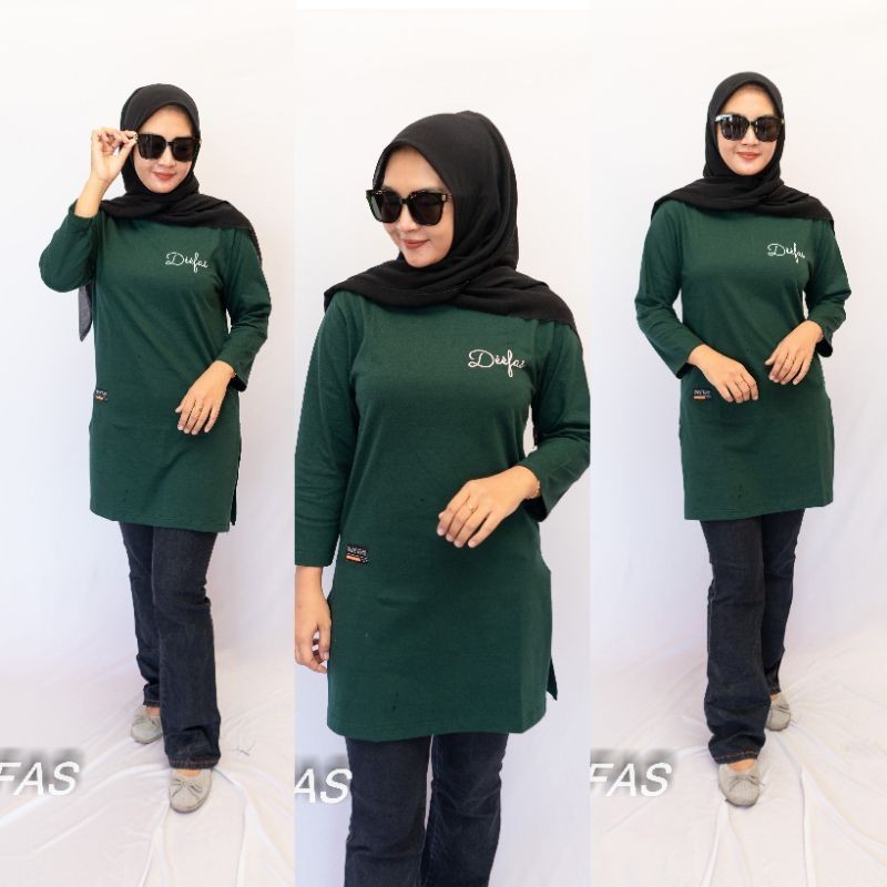 tunik logo kaos atasan wanita bahan katun Combet20s deefas01 ORIGINAL