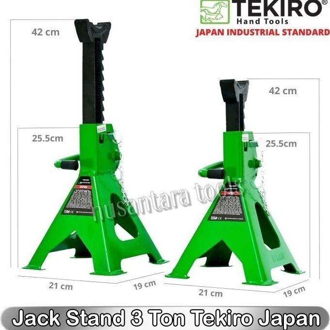 Jack Stand 3 / 6 ton set 2 pcs Tekiro japan Terlaris