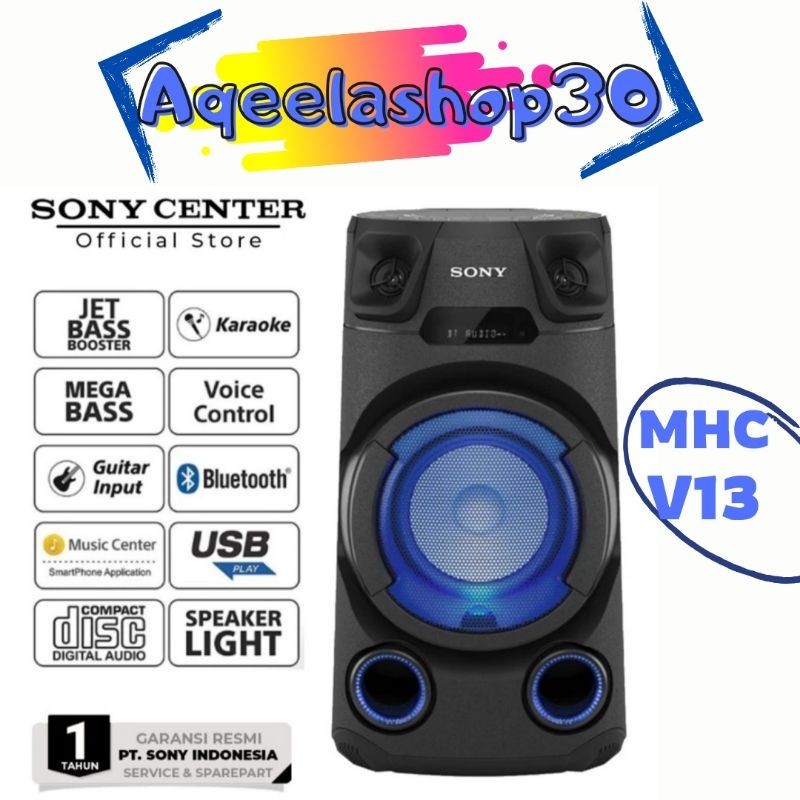 SONY MHC V13 MINI HIFI SPEAKER BLUETOOTH - SONY MHC V13