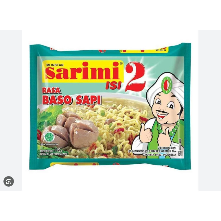 

Sarimi Baso Sapi Isi 2 Original Mie Kuah