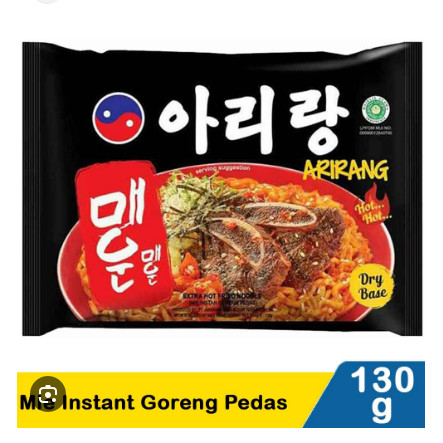 

Mie Korea Arirang Goreng Pedas Original