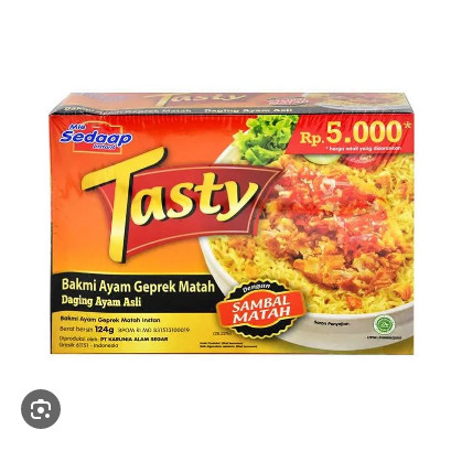 

Mie Sedaap Tasty Bakmi Ayam Geprek Matah Original