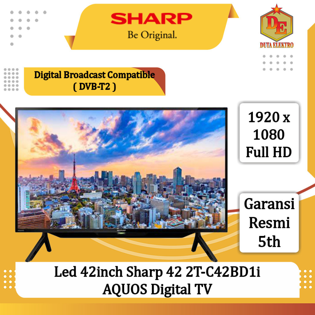 Led 42inch Sharp 42 2T-C42BD1i AQUOS Digital TV