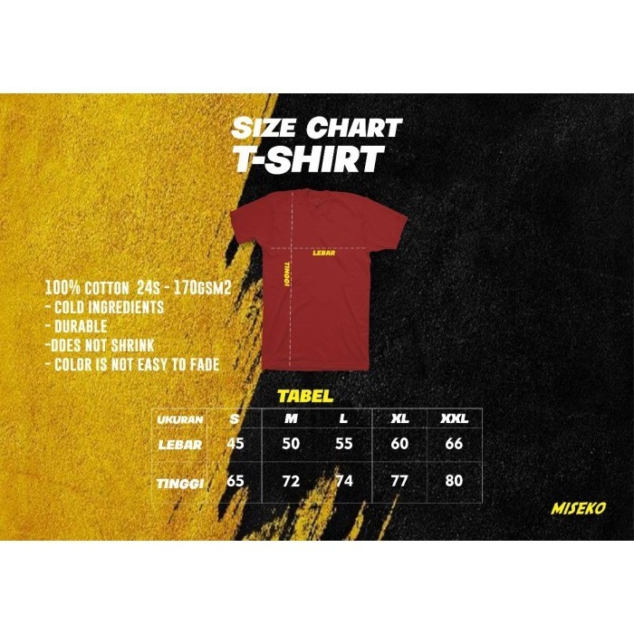 OAi Kaos Polos Merchcons Ultra Heavy 16S Tanpa Jahitan Samping- Black NRd