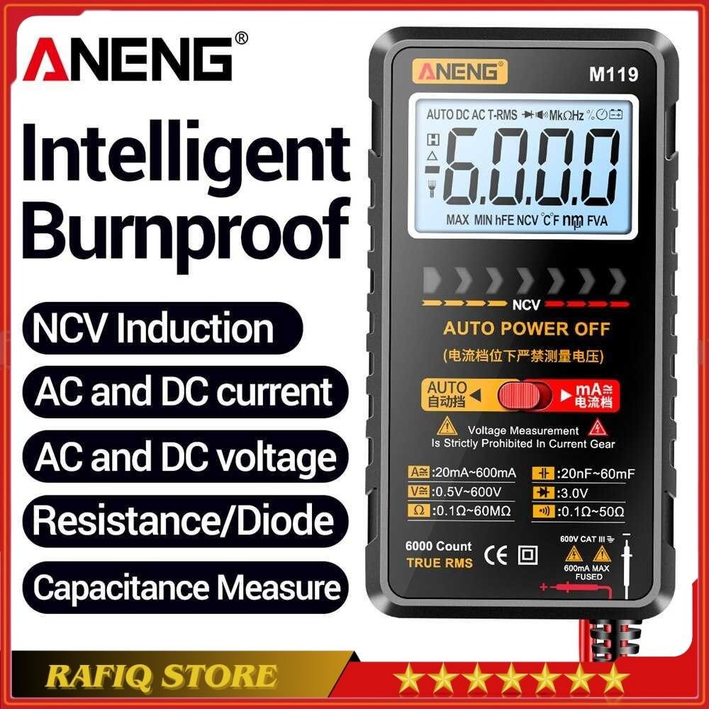 ANENG Digital Multimeter Multitester Voltage Tester with NCV Sensing - M119